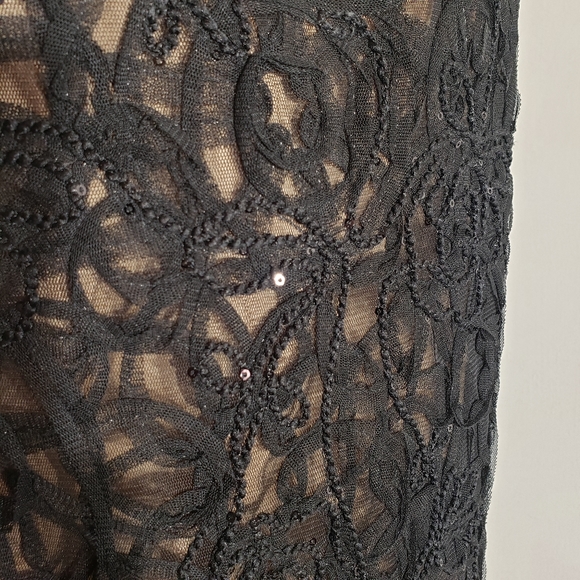 Max studio black lace & sequin dress size Small - Picture 5 of 7